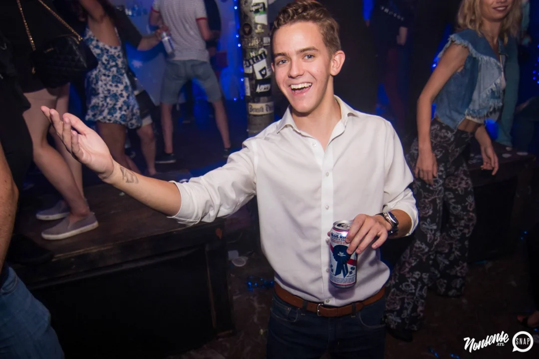 Nonsense Winter Wonderland - Aug 2018! The Basement, East Atlanta. It snowed inside. There were Arctic blasts. There was a Yeti. Kimber was the DJ. Nonsense Dance Party is the 3rd Friday of every month! Photography by Oh Snap!