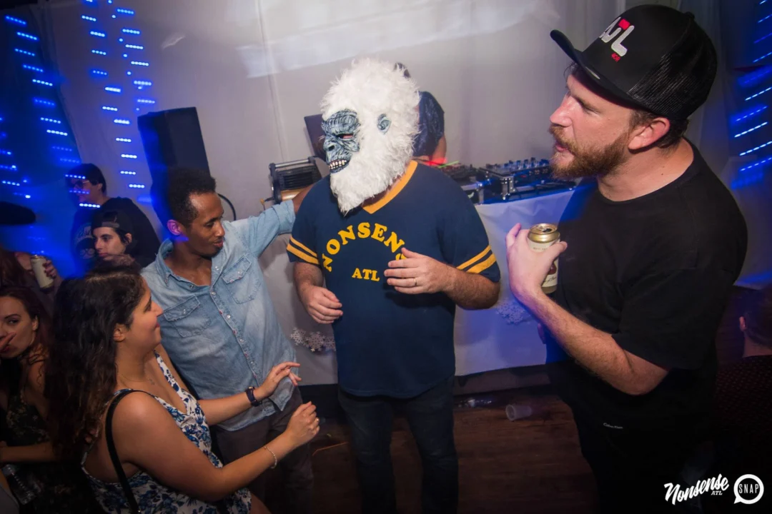 Nonsense Winter Wonderland - Aug 2018! The Basement, East Atlanta. It snowed inside. There were Arctic blasts. There was a Yeti. Kimber was the DJ. Nonsense Dance Party is the 3rd Friday of every month! Photography by Oh Snap!