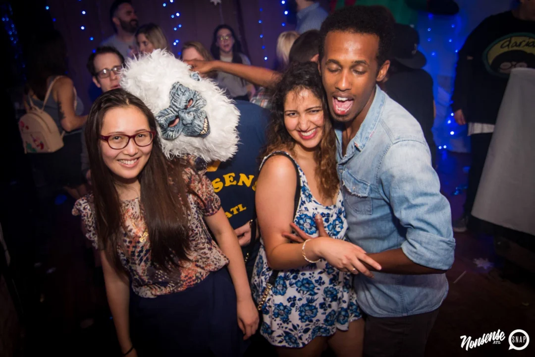 Nonsense Winter Wonderland - Aug 2018! The Basement, East Atlanta. It snowed inside. There were Arctic blasts. There was a Yeti. Kimber was the DJ. Nonsense Dance Party is the 3rd Friday of every month! Photography by Oh Snap!
