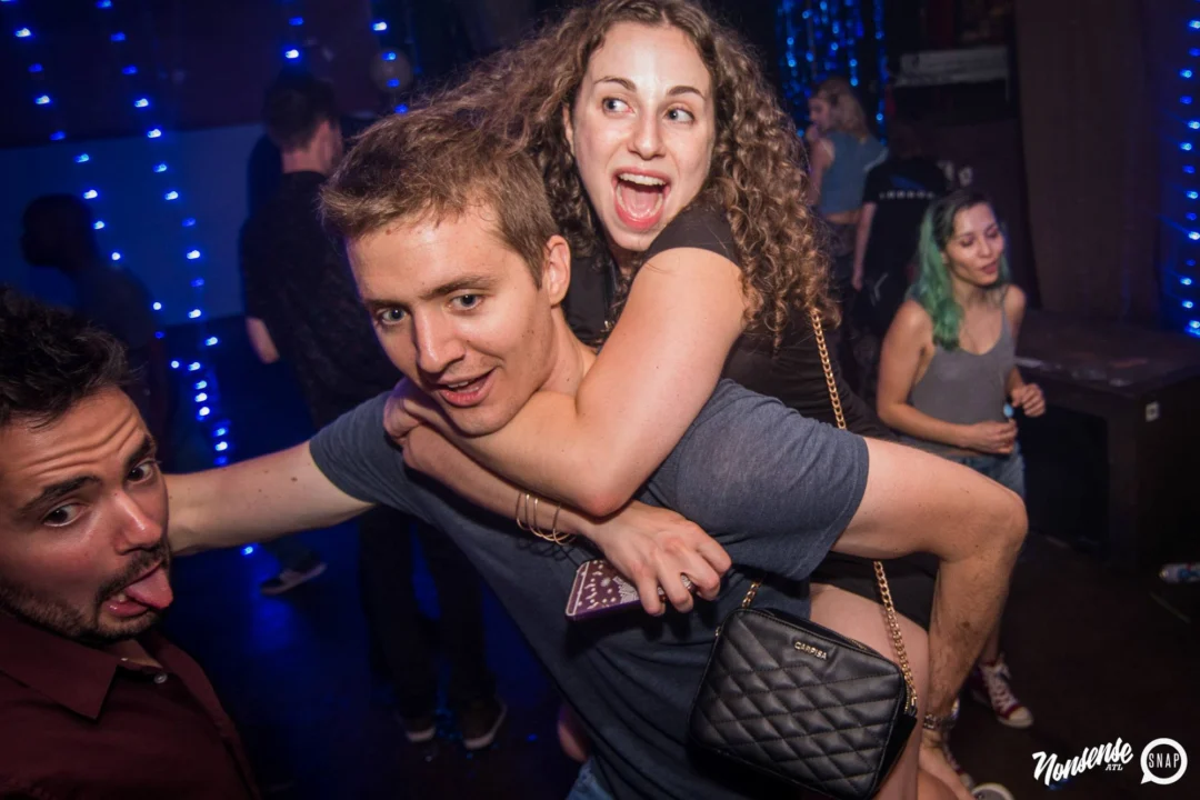 Nonsense Winter Wonderland - Aug 2018! The Basement, East Atlanta. It snowed inside. There were Arctic blasts. There was a Yeti. Kimber was the DJ. Nonsense Dance Party is the 3rd Friday of every month! Photography by Oh Snap!