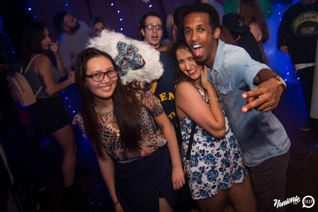 Nonsense Winter Wonderland - Aug 2018! The Basement, East Atlanta. It snowed inside. There were Arctic blasts. There was a Yeti. Kimber was the DJ. Nonsense Dance Party is the 3rd Friday of every month! Photography by Oh Snap!