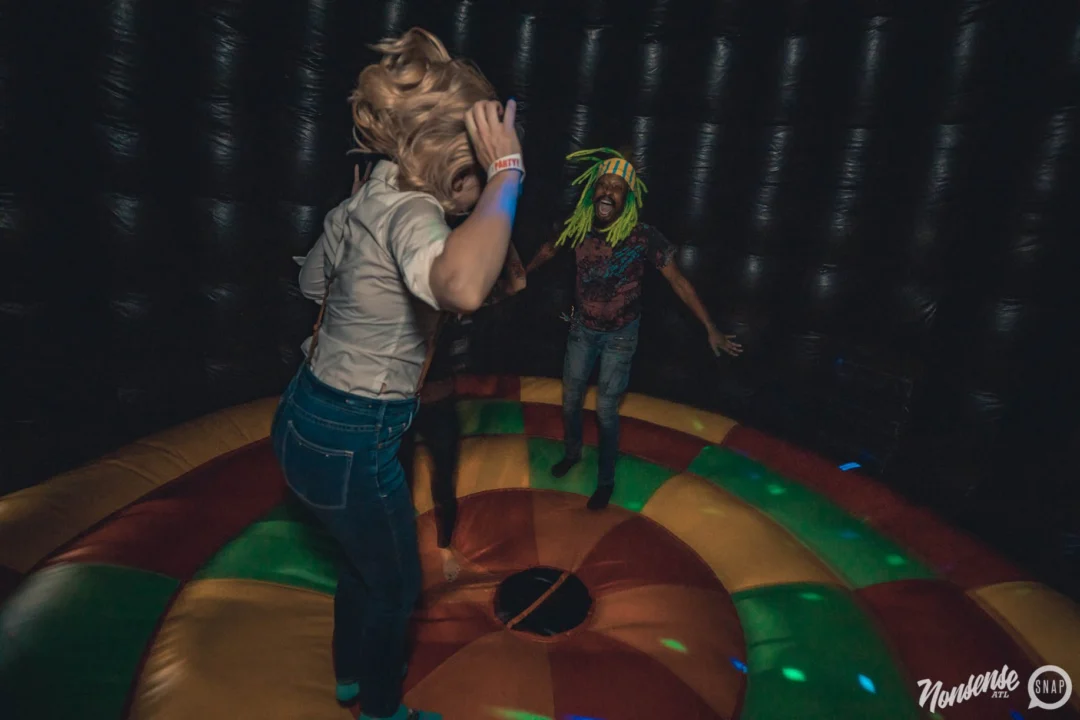 NONSENSE DANCE PARTY! We brought out the XTREME DANCE DOME and got ridiculous! Kimber was the DJ. Photo by Fabeaux/Oh Snap