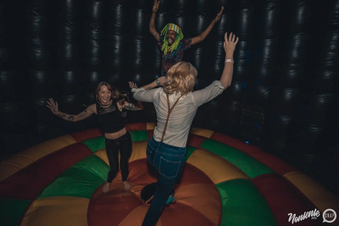NONSENSE DANCE PARTY! We brought out the XTREME DANCE DOME and got ridiculous! Kimber was the DJ. Photo by Fabeaux/Oh Snap