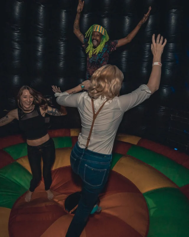 NONSENSE DANCE PARTY! We brought out the XTREME DANCE DOME and got ridiculous! Kimber was the DJ. Photo by Fabeaux/Oh Snap