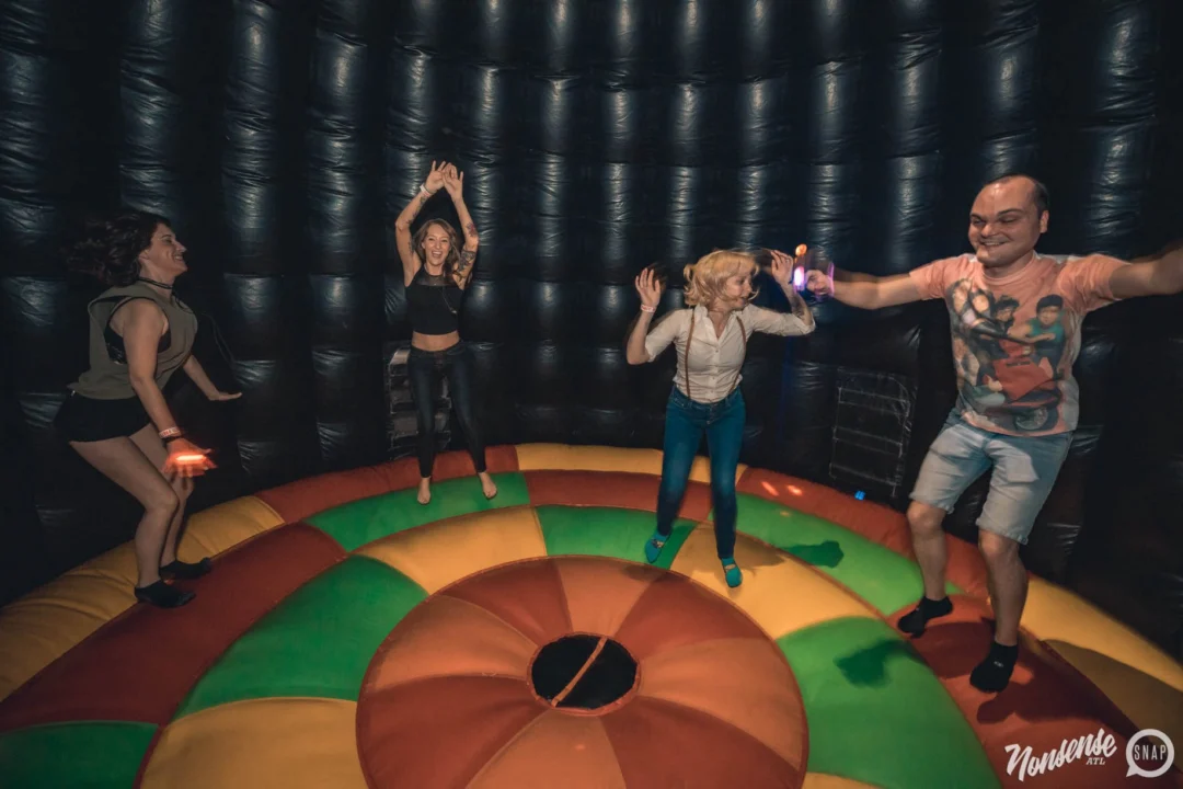 NONSENSE DANCE PARTY! We brought out the XTREME DANCE DOME and got ridiculous! Kimber was the DJ. Photo by Fabeaux/Oh Snap