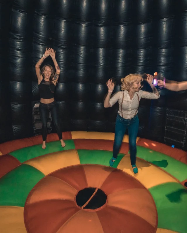 NONSENSE DANCE PARTY! We brought out the XTREME DANCE DOME and got ridiculous! Kimber was the DJ. Photo by Fabeaux/Oh Snap