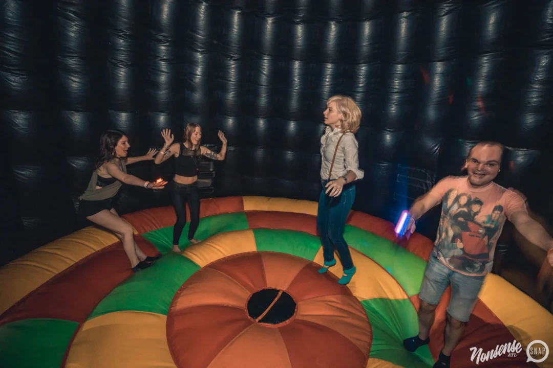 NONSENSE DANCE PARTY! We brought out the XTREME DANCE DOME and got ridiculous! Kimber was the DJ. Photo by Fabeaux/Oh Snap
