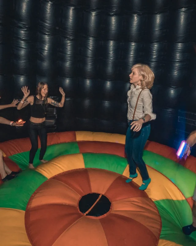 NONSENSE DANCE PARTY! We brought out the XTREME DANCE DOME and got ridiculous! Kimber was the DJ. Photo by Fabeaux/Oh Snap