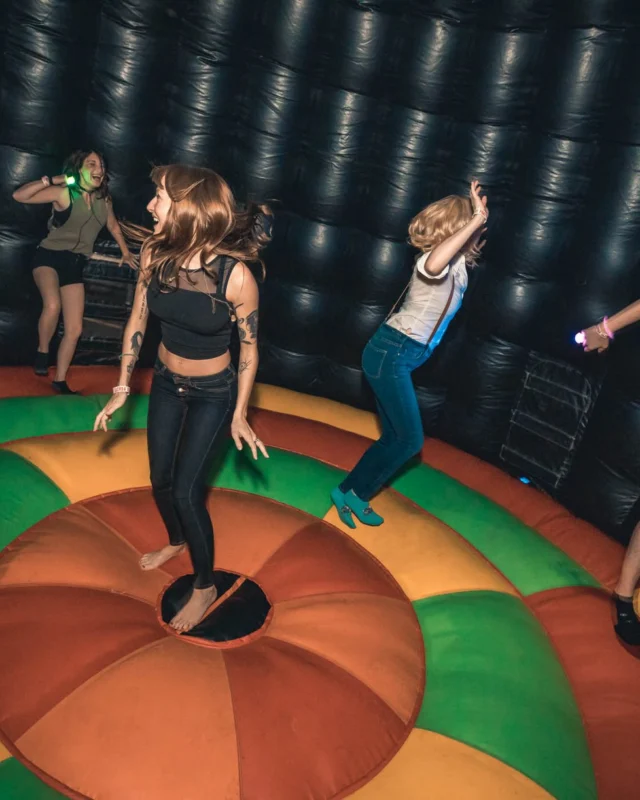NONSENSE DANCE PARTY! We brought out the XTREME DANCE DOME and got ridiculous! Kimber was the DJ. Photo by Fabeaux/Oh Snap