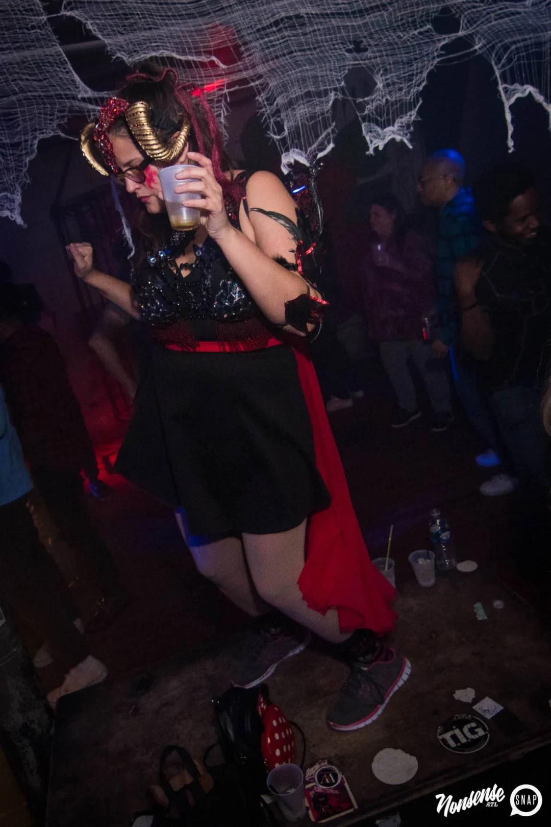 NONSENSE HAUNTED DANCE PARTY + PHOBIA EXPERIENCE at The Basement! October 19, 2018. Kimber was the DJ. Photo by Stephanie Heath/Oh Snap