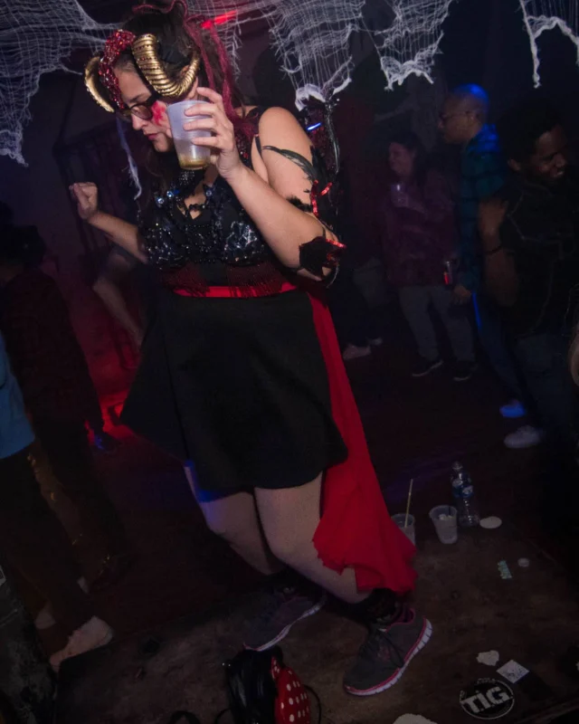 NONSENSE HAUNTED DANCE PARTY + PHOBIA EXPERIENCE at The Basement! October 19, 2018. Kimber was the DJ. Photo by Stephanie Heath/Oh Snap