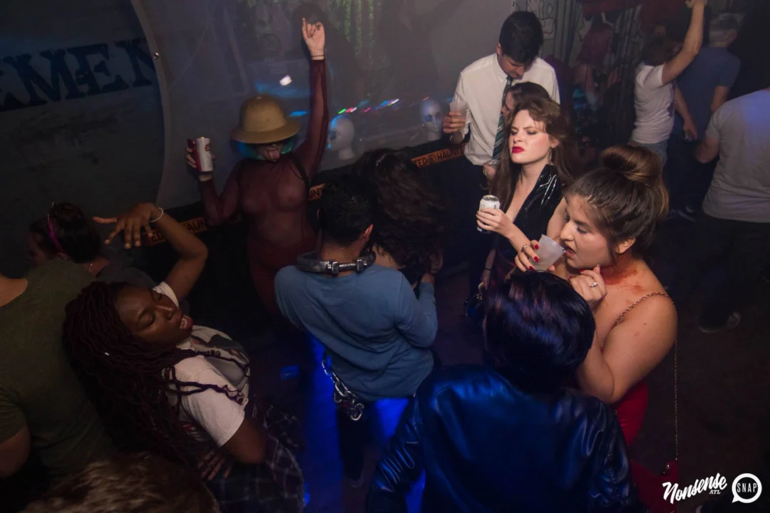 NONSENSE HAUNTED DANCE PARTY + PHOBIA EXPERIENCE at The Basement! October 19, 2018. Kimber was the DJ. Photo by Stephanie Heath/Oh Snap