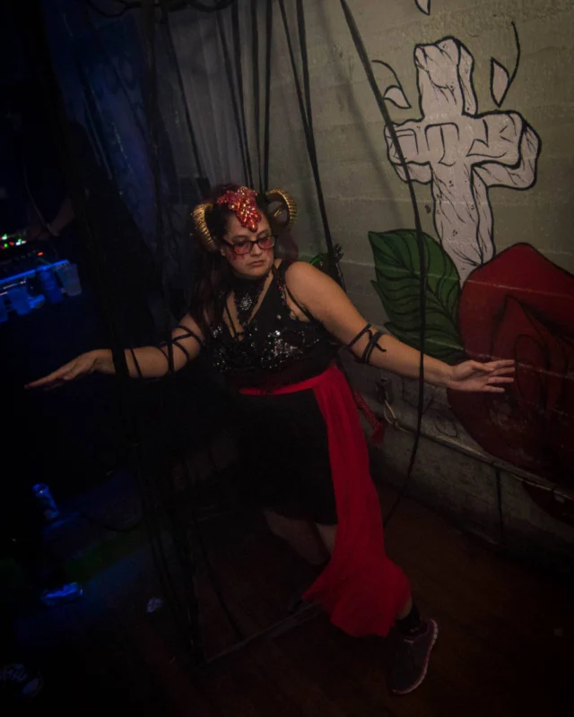 NONSENSE HAUNTED DANCE PARTY + PHOBIA EXPERIENCE at The Basement! October 19, 2018. Kimber was the DJ. Photo by Stephanie Heath/Oh Snap