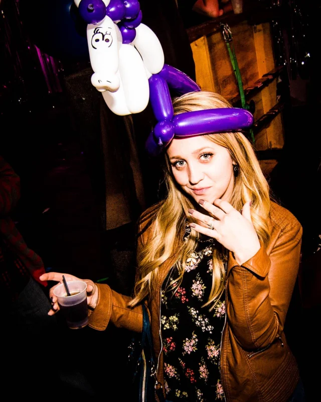 Nonsense: Balloons! November 2018 at The Basement, Thousands of balloons everywhere! Balloon Twisters! Balloon Walls! Kimber was the DJ!