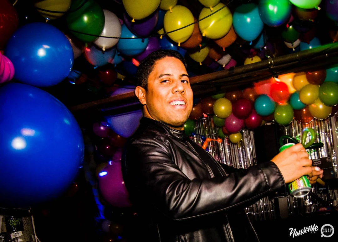 Nonsense: Balloons! November 2018 at The Basement, Thousands of balloons everywhere! Balloon Twisters! Balloon Walls! Kimber was the DJ!