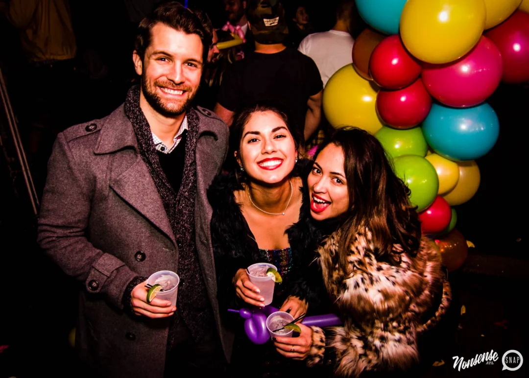 Nonsense: Balloons! November 2018 at The Basement, Thousands of balloons everywhere! Balloon Twisters! Balloon Walls! Kimber was the DJ!