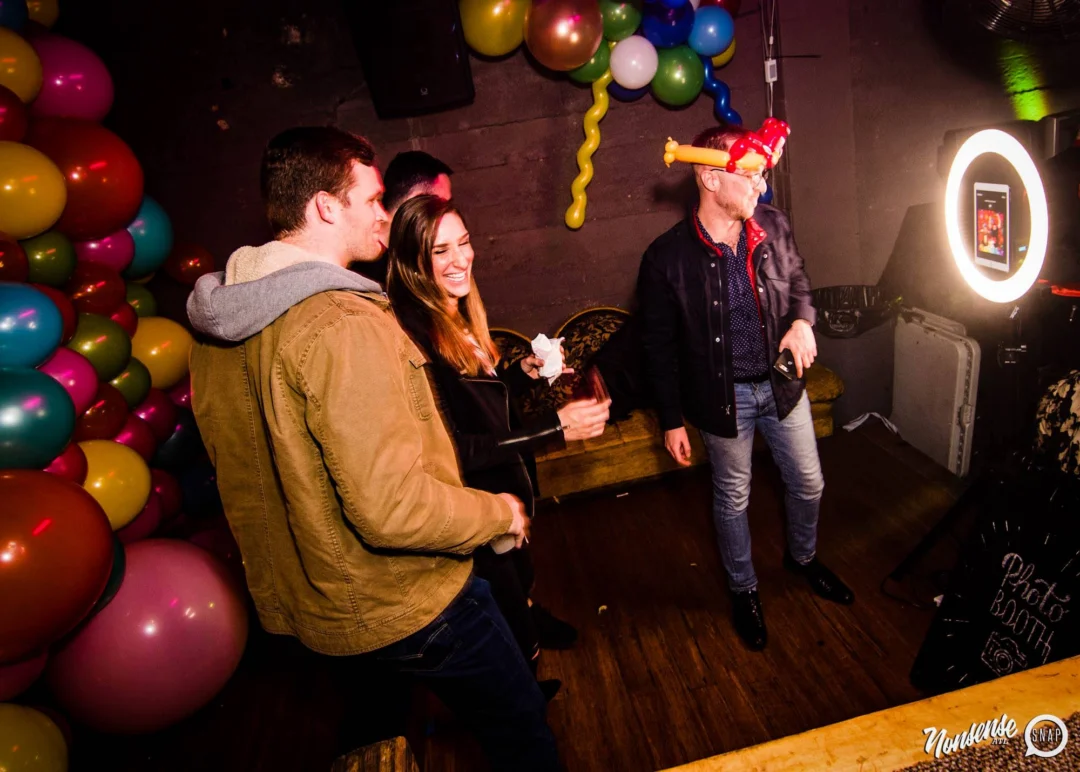 Nonsense: Balloons! November 2018 at The Basement, Thousands of balloons everywhere! Balloon Twisters! Balloon Walls! Kimber was the DJ!