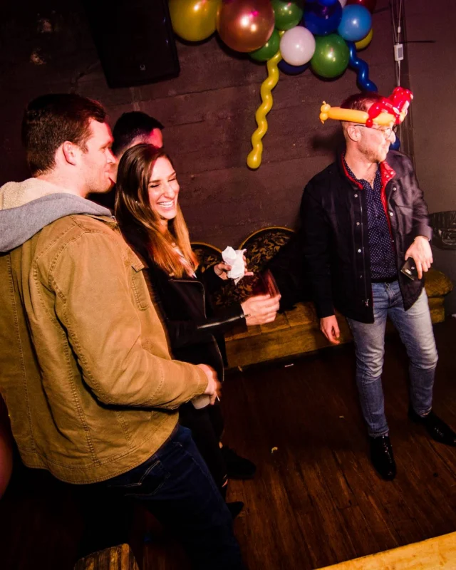 Nonsense: Balloons! November 2018 at The Basement, Thousands of balloons everywhere! Balloon Twisters! Balloon Walls! Kimber was the DJ!