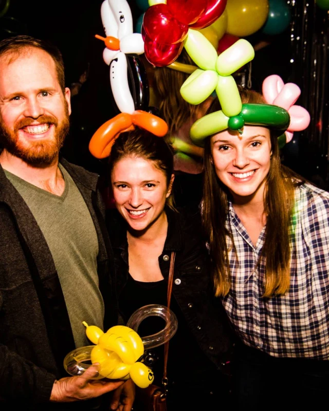 Nonsense: Balloons! November 2018 at The Basement, Thousands of balloons everywhere! Balloon Twisters! Balloon Walls! Kimber was the DJ!