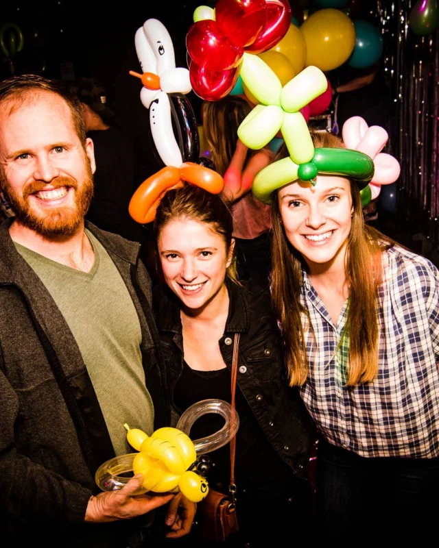 Nonsense: Balloons! November 2018 at The Basement, Thousands of balloons everywhere! Balloon Twisters! Balloon Walls! Kimber was the DJ!