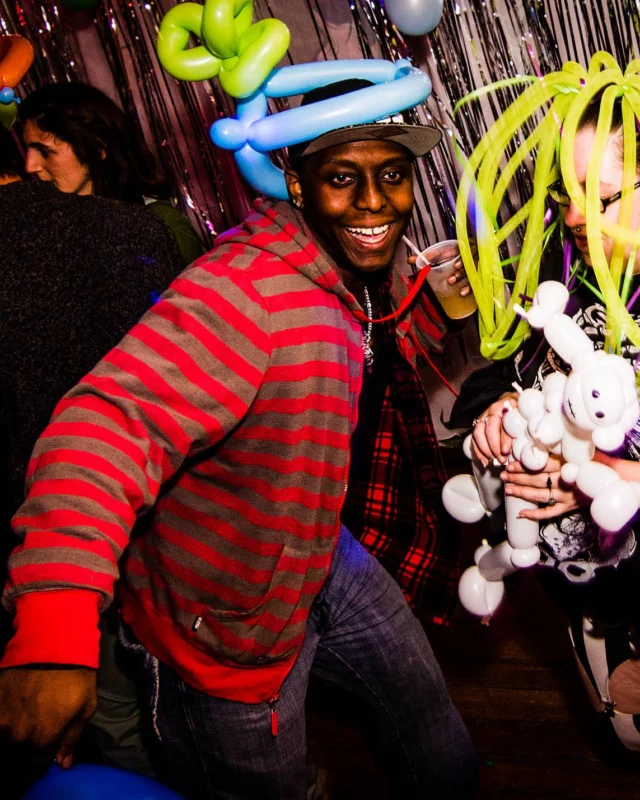 Nonsense: Balloons! November 2018 at The Basement, Thousands of balloons everywhere! Balloon Twisters! Balloon Walls! Kimber was the DJ!