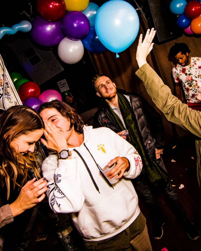 Nonsense: Balloons! November 2018 at The Basement, Thousands of balloons everywhere! Balloon Twisters! Balloon Walls! Kimber was the DJ!