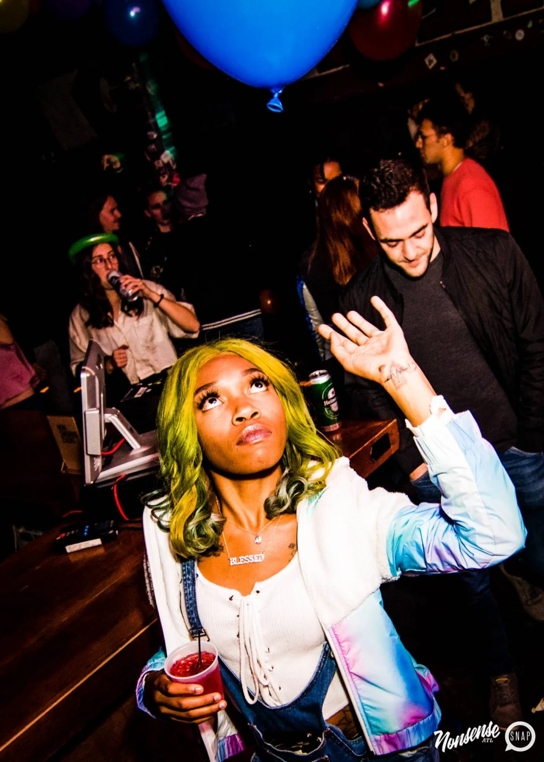 Nonsense: Balloons! November 2018 at The Basement, Thousands of balloons everywhere! Balloon Twisters! Balloon Walls! Kimber was the DJ!