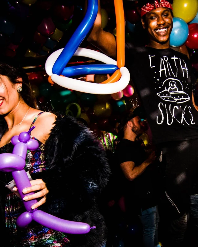Nonsense: Balloons! November 2018 at The Basement, Thousands of balloons everywhere! Balloon Twisters! Balloon Walls! Kimber was the DJ!