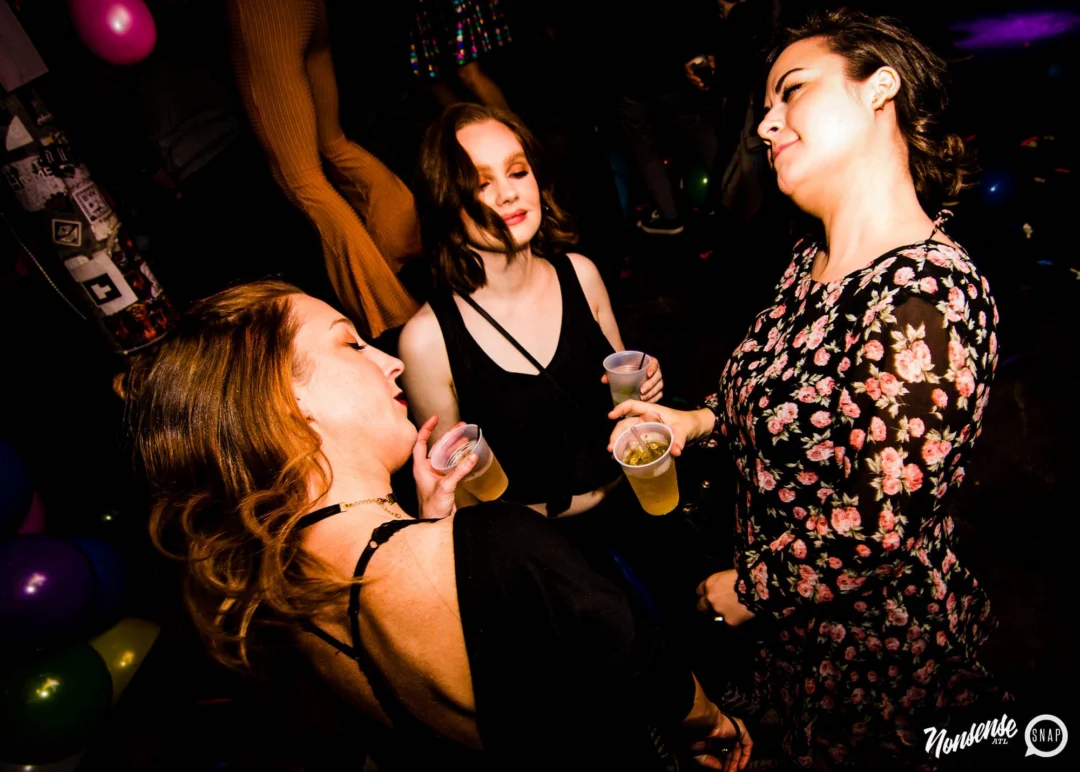 Nonsense: Balloons! November 2018 at The Basement, Thousands of balloons everywhere! Balloon Twisters! Balloon Walls! Kimber was the DJ!