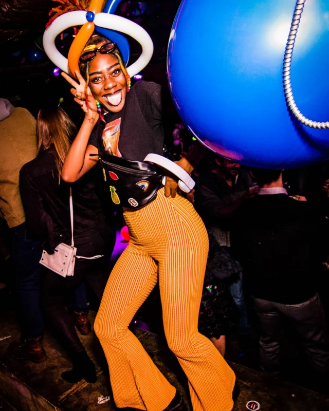 Nonsense: Balloons! November 2018 at The Basement, Thousands of balloons everywhere! Balloon Twisters! Balloon Walls! Kimber was the DJ!