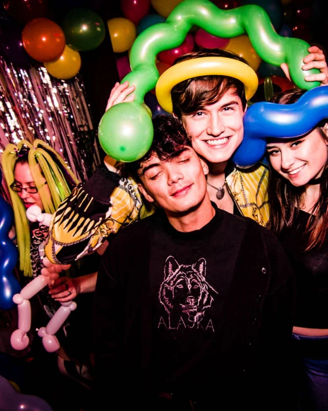 Nonsense: Balloons! November 2018 at The Basement, Thousands of balloons everywhere! Balloon Twisters! Balloon Walls! Kimber was the DJ!
