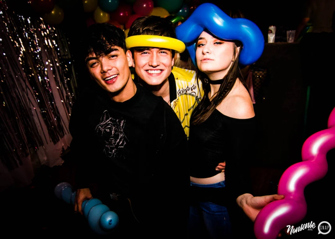 Nonsense: Balloons! November 2018 at The Basement, Thousands of balloons everywhere! Balloon Twisters! Balloon Walls! Kimber was the DJ!