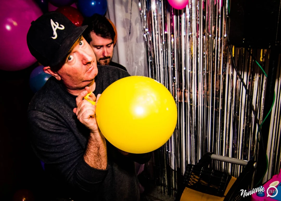 Nonsense: Balloons! November 2018 at The Basement, Thousands of balloons everywhere! Balloon Twisters! Balloon Walls! Kimber was the DJ!