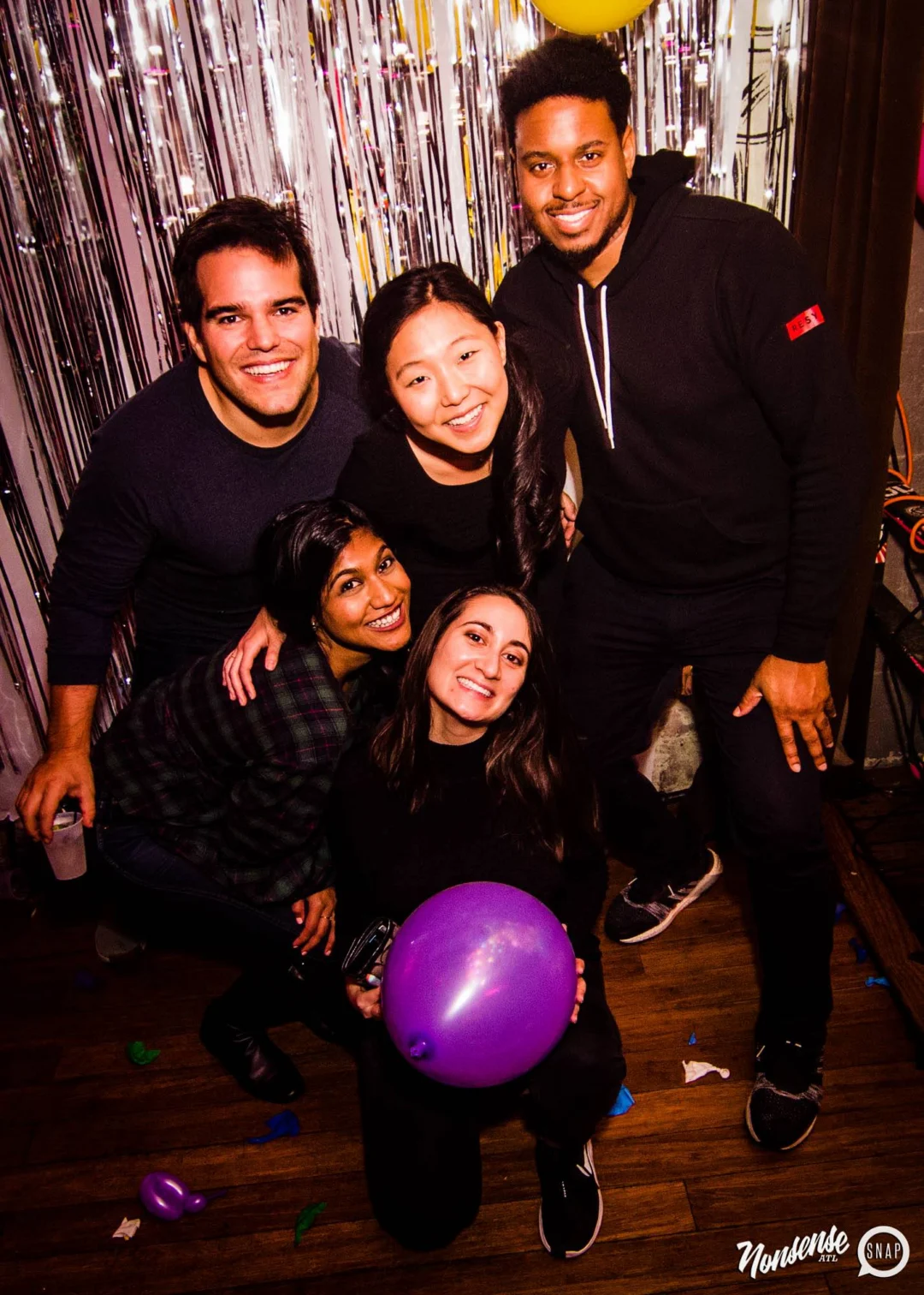 Nonsense: Balloons! November 2018 at The Basement, Thousands of balloons everywhere! Balloon Twisters! Balloon Walls! Kimber was the DJ!