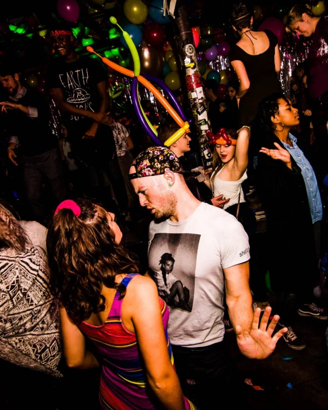 Nonsense: Balloons! November 2018 at The Basement, Thousands of balloons everywhere! Balloon Twisters! Balloon Walls! Kimber was the DJ!