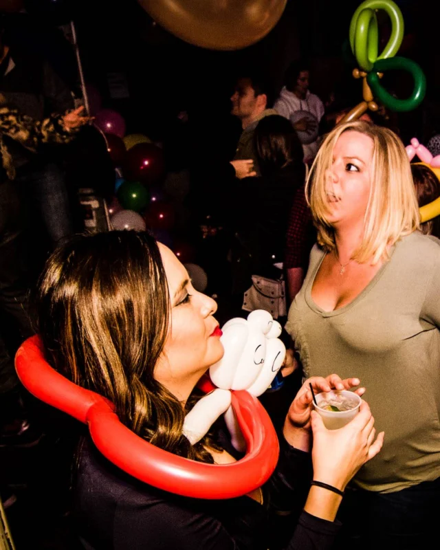 Nonsense: Balloons! November 2018 at The Basement, Thousands of balloons everywhere! Balloon Twisters! Balloon Walls! Kimber was the DJ!
