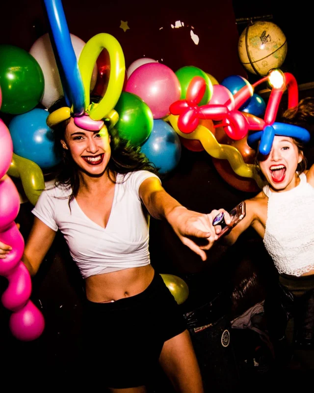 Nonsense: Balloons! November 2018 at The Basement, Thousands of balloons everywhere! Balloon Twisters! Balloon Walls! Kimber was the DJ!