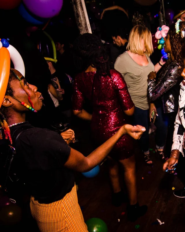 Nonsense: Balloons! November 2018 at The Basement, Thousands of balloons everywhere! Balloon Twisters! Balloon Walls! Kimber was the DJ!