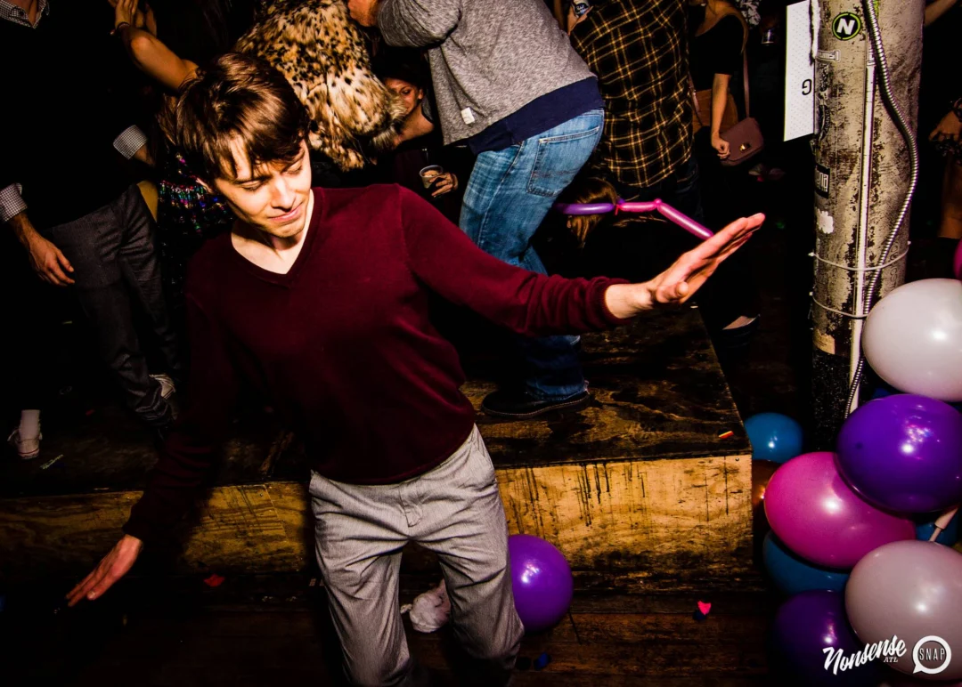 Nonsense: Balloons! November 2018 at The Basement, Thousands of balloons everywhere! Balloon Twisters! Balloon Walls! Kimber was the DJ!