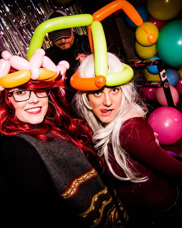 Nonsense: Balloons! November 2018 at The Basement, Thousands of balloons everywhere! Balloon Twisters! Balloon Walls! Kimber was the DJ!