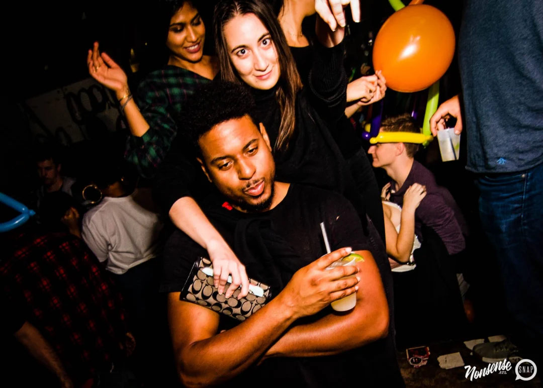 Nonsense: Balloons! November 2018 at The Basement, Thousands of balloons everywhere! Balloon Twisters! Balloon Walls! Kimber was the DJ!