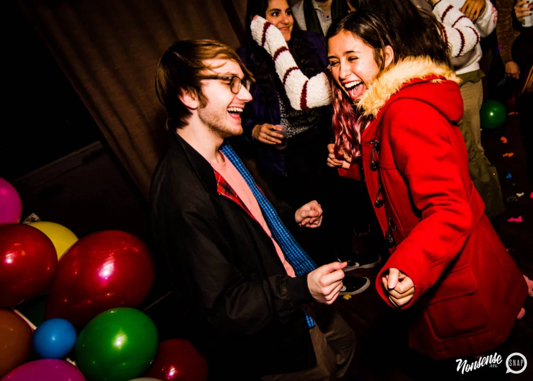 Nonsense: Balloons! November 2018 at The Basement, Thousands of balloons everywhere! Balloon Twisters! Balloon Walls! Kimber was the DJ!