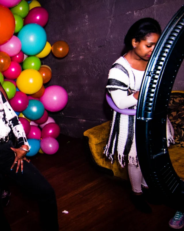 Nonsense: Balloons! November 2018 at The Basement, Thousands of balloons everywhere! Balloon Twisters! Balloon Walls! Kimber was the DJ!