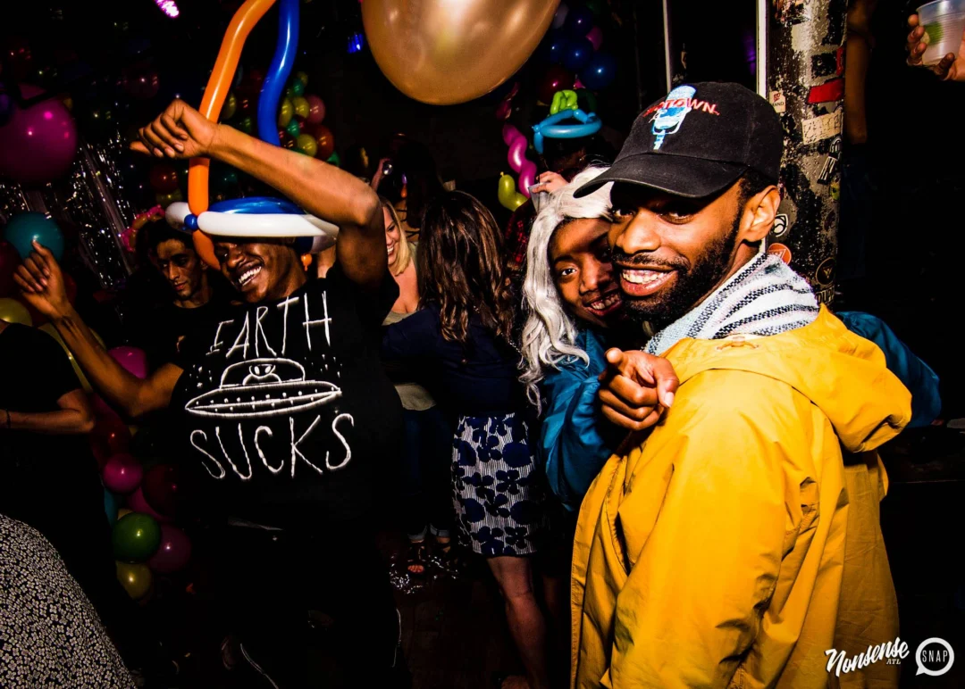 Nonsense: Balloons! November 2018 at The Basement, Thousands of balloons everywhere! Balloon Twisters! Balloon Walls! Kimber was the DJ!