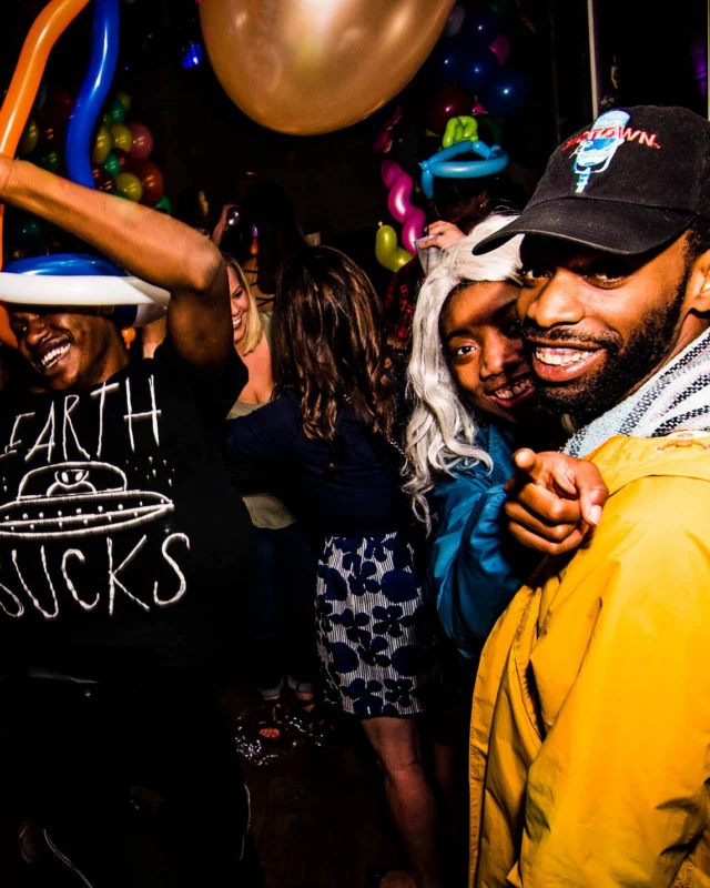 Nonsense: Balloons! November 2018 at The Basement, Thousands of balloons everywhere! Balloon Twisters! Balloon Walls! Kimber was the DJ!
