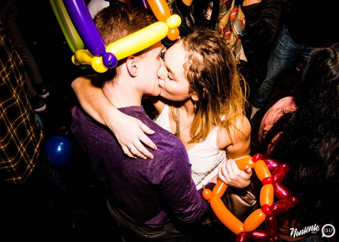 Nonsense: Balloons! November 2018 at The Basement, Thousands of balloons everywhere! Balloon Twisters! Balloon Walls! Kimber was the DJ!