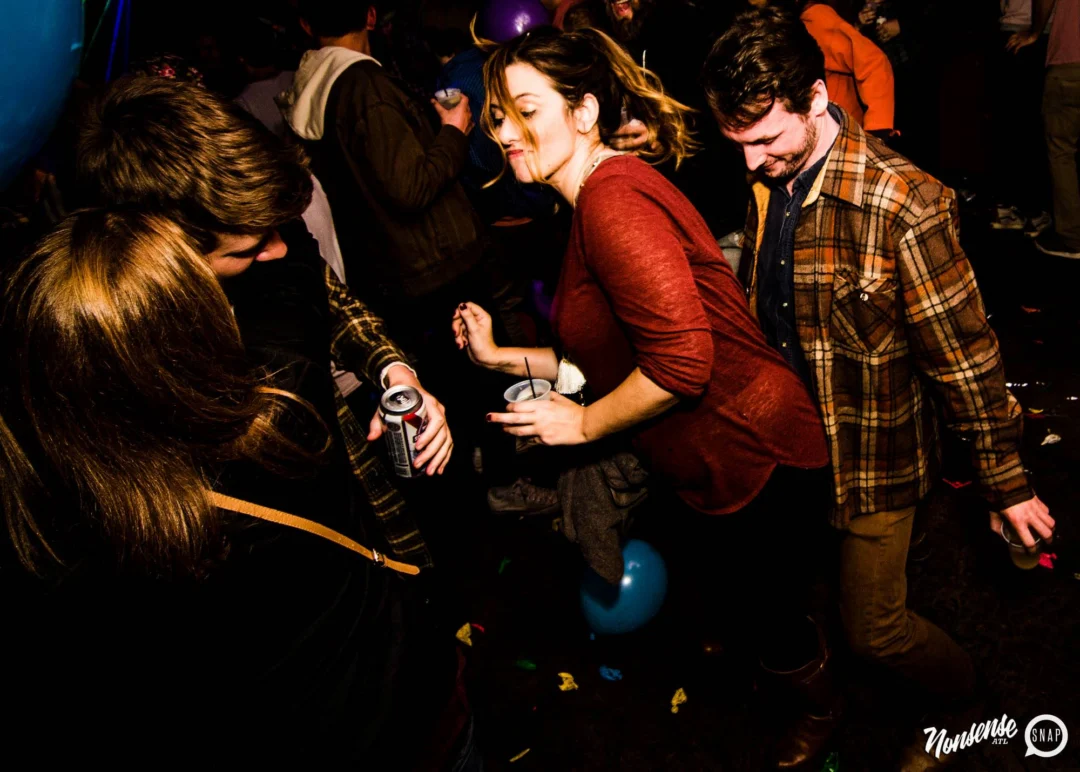 Nonsense: Balloons! November 2018 at The Basement, Thousands of balloons everywhere! Balloon Twisters! Balloon Walls! Kimber was the DJ!