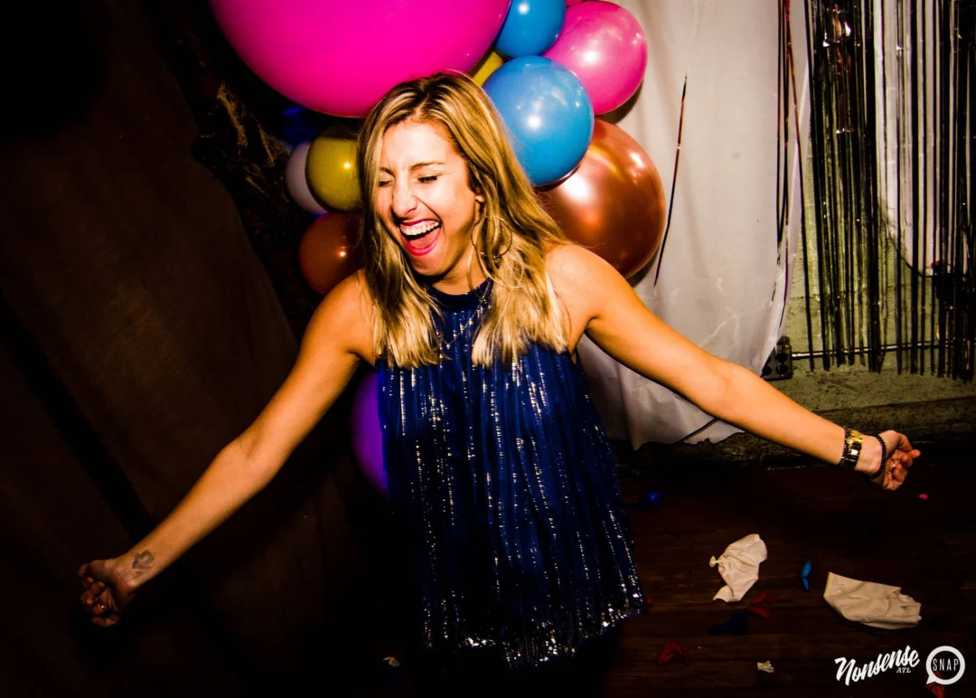 Nonsense: Balloons! November 2018 at The Basement, Thousands of balloons everywhere! Balloon Twisters! Balloon Walls! Kimber was the DJ!