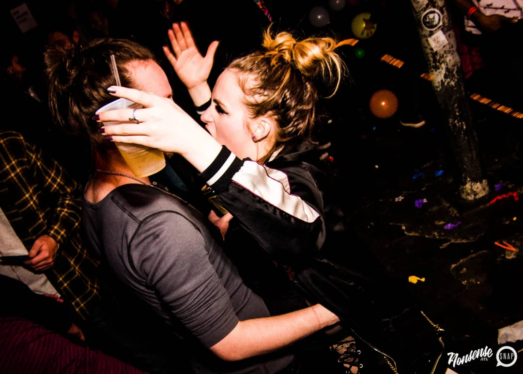 Nonsense: Balloons! November 2018 at The Basement, Thousands of balloons everywhere! Balloon Twisters! Balloon Walls! Kimber was the DJ!