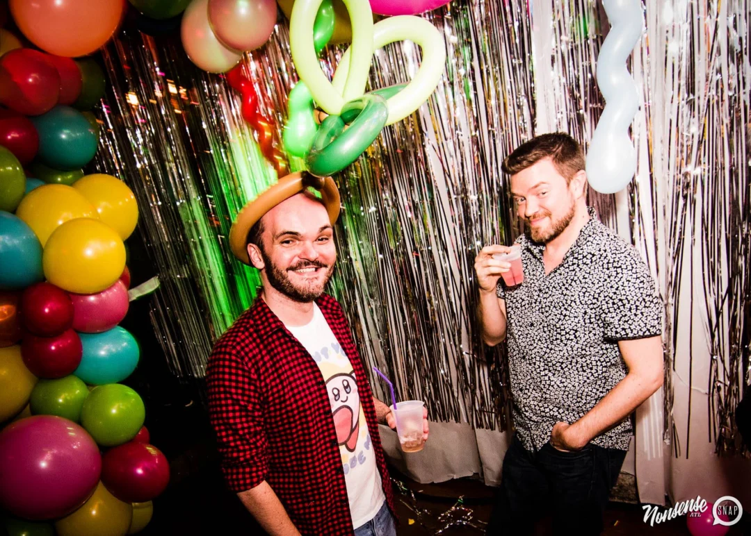 Nonsense: Balloons! November 2018 at The Basement, Thousands of balloons everywhere! Balloon Twisters! Balloon Walls! Kimber was the DJ!